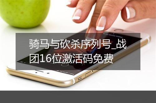 骑马与砍杀序列号_战团16位激活码免费